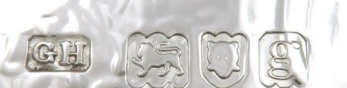 fig 1. Antique Edwardian Sterling Silver Tray / Salver 1902