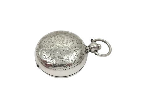 fig 1. Antique Edwardian Sterling Silver Sovereign Case 1909