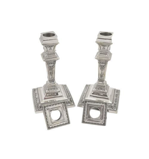 fig 1. Pair of Antique Victorian Sterling Silver 6