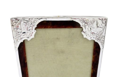 fig 1. Antique Sterling Silver & Tortoiseshell 7 1/2