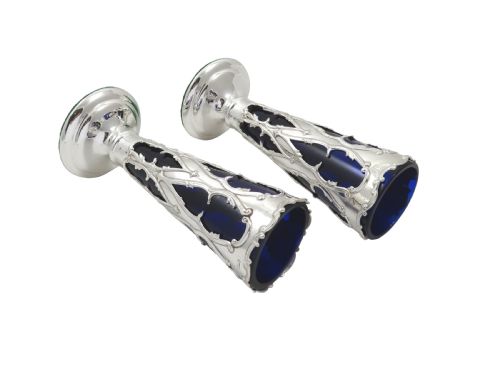 fig 1. Pair of Antique Edwardian Sterling Silver 6