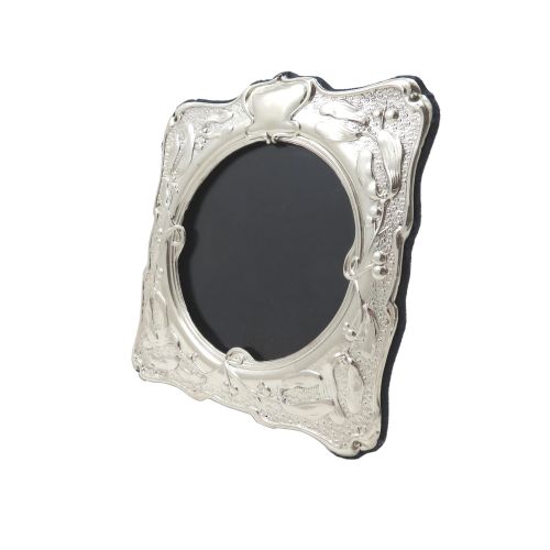 Antique Art Nouveau Sterling Silver 5 1/2" Photo Frame 1903