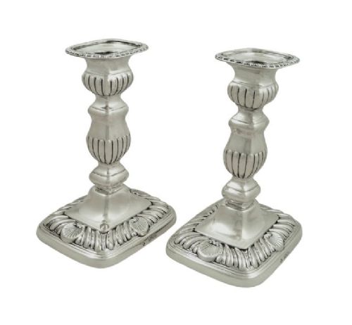 fig 1. Pair of Antique Victorian Sterling Silver 7