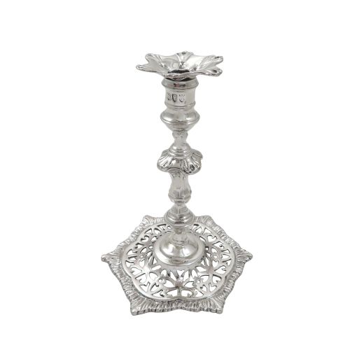 Antique Victorian Sterling Silver 5" Taperstick 1892
