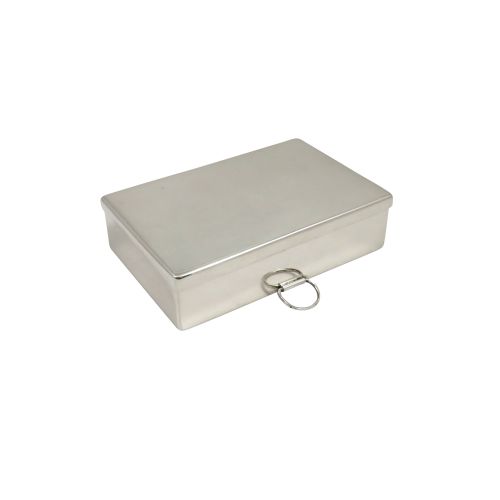 Antique Edwardian Sterling Silver Sandwich Box 1910