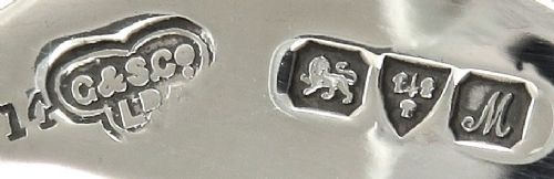 fig 1. Pair of Antique Sterling Silver Fox Menu Holders 1912