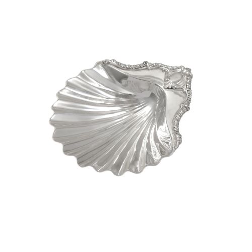 Antique Victorian Sterling Silver Shell Dish 1848