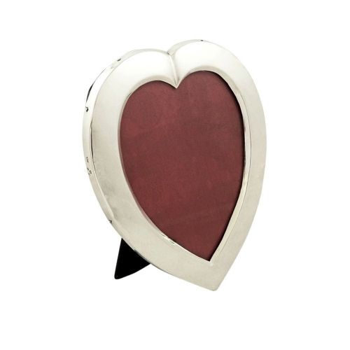 Antique Victorian Sterling Silver Heart Photo Frame 1900