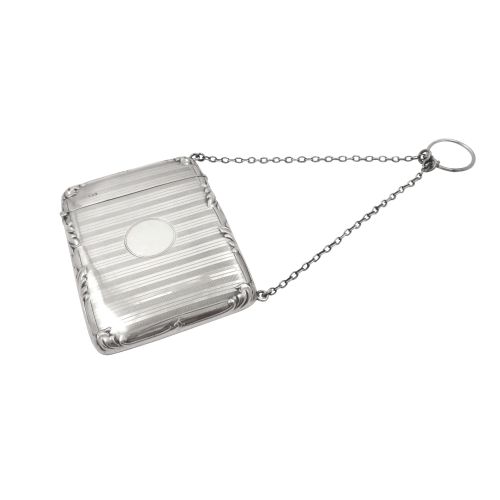 Antique Sterling Silver Calling Card Case 1912