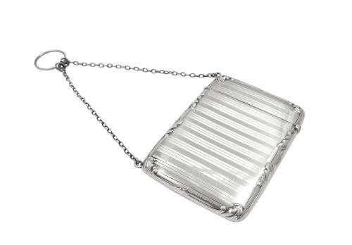 fig 1. Antique Sterling Silver Calling Card Case 1912