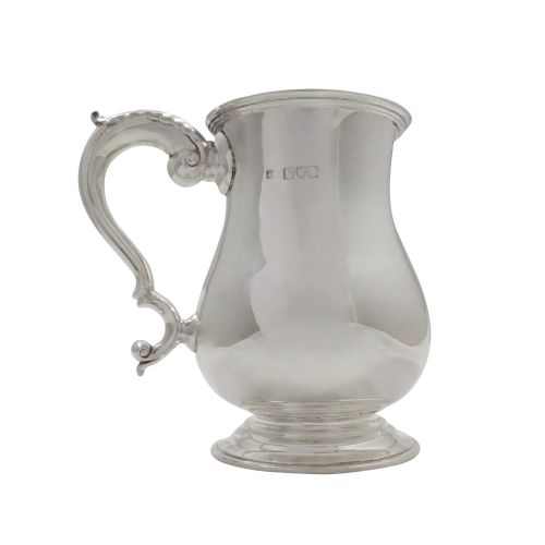 Antique Victorian Sterling Silver Pint Tankard / Mug 1898