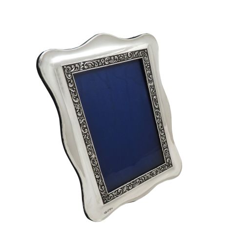 Antique Edwardian Sterling Silver 8" Photo Frame 1905