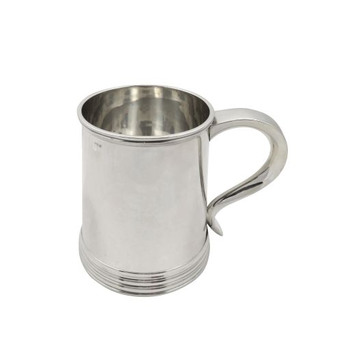 Antique Victorian Sterling Silver Pint Tankard / Mug 1899