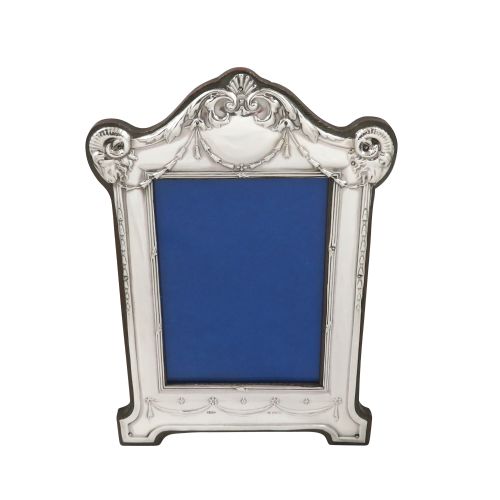 Antique Edwardian Sterling Silver 9" Photo Frame 1908
