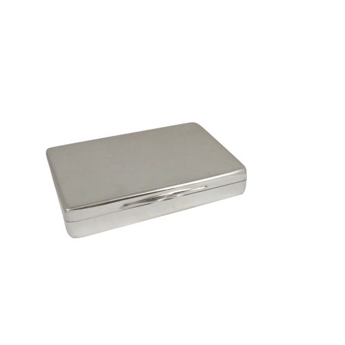 Antique Early Victorian Sterling Silver Table Box 1845