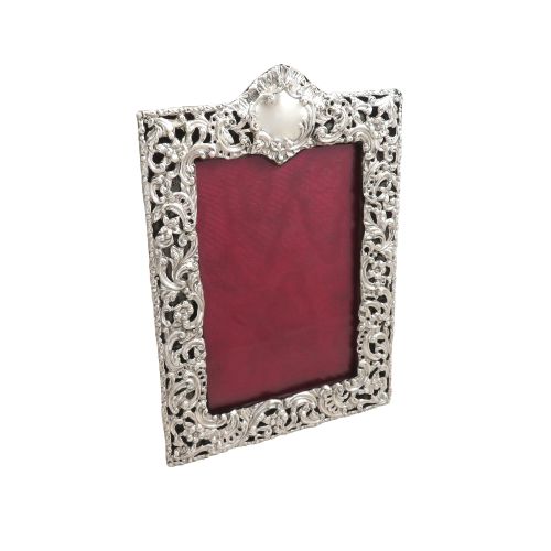 Antique Victorian Sterling Silver 8" Photo Frame 1900