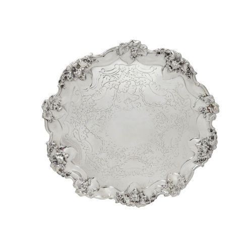 Antique William IV Sterling Silver 9" Tray / Salver 1839