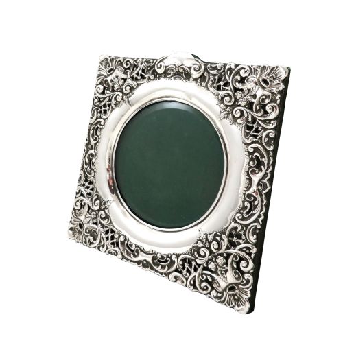 Antique Edwardian Sterling Silver 6" Photo Frame 1902