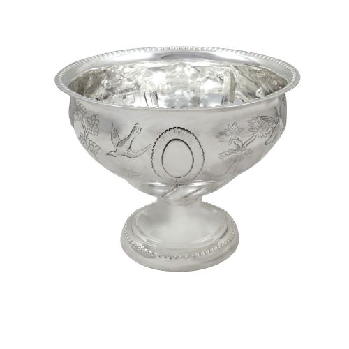 Antique Irish Edwardian Sterling Silver Bowl with Scenes - Dublin 1910