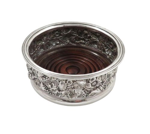 fig 1. Vintage Sterling Silver Wine / Champagne Coaster