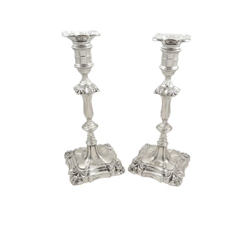 Pair of Antique Sterling Silver 10" Candlesticks 1912