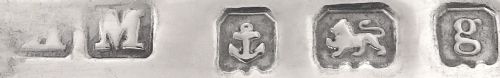 fig 1. Antique Edwardian Sterling Silver 7 3/4