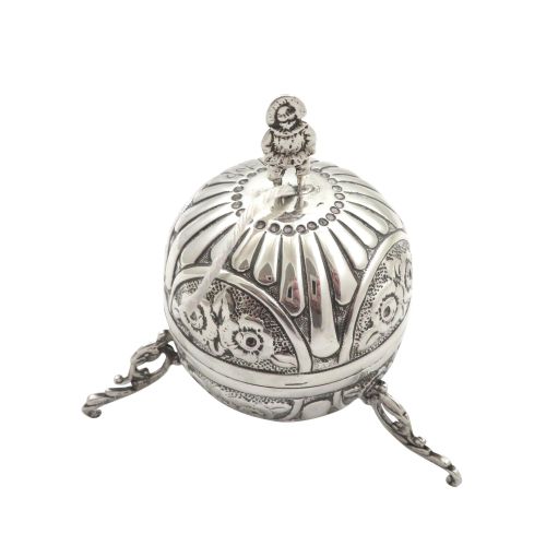 Antique Victorian Sterling Silver String Box 1894