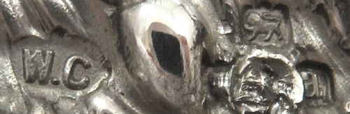 fig 1. Antique Victorian Sterling Silver 'Heart' Photo Frame 1896