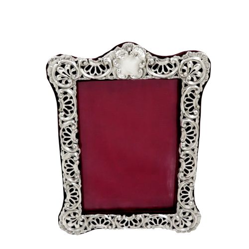 Pair of Antique Edwardian Sterling Silver 7 1/2" Photo Frame 1901