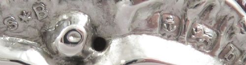 fig 1. Pair of Antique Edwardian Sterling Silver 7 1/2