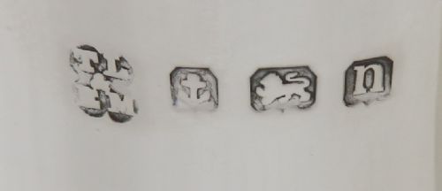 fig 1. Pair of Antique Sterling Silver 6 1/2