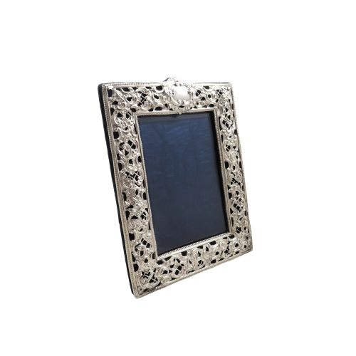 Antique Victorian Sterling Silver 8 1/4" Photo Frame 1899