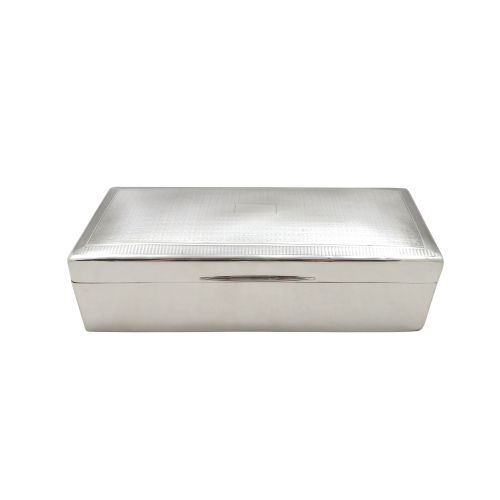 Antique George V Sterling Silver Jewellery / Trinket Box 1929