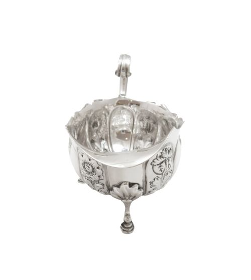 fig 1. Antique Victorian Sterling Silver Sauce Boat / Jug 1893