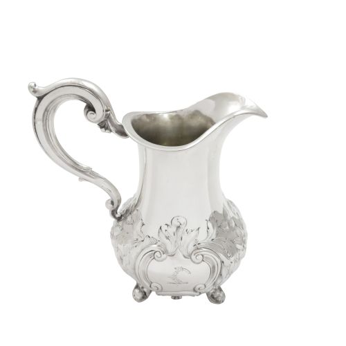 Antique Victorian Sterling Silver Jug 1855