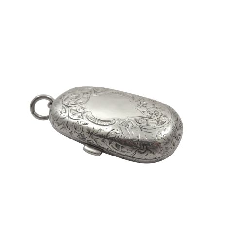 Antique Victorian Sterling Silver Double Sovereign Case 1898