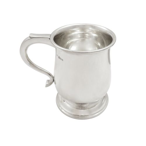 Antique Sterling Silver Pint Tankard / Mug