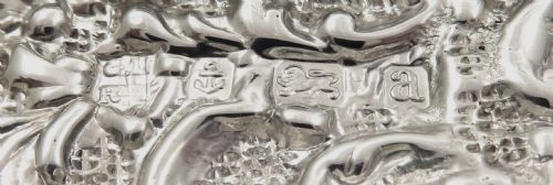 fig 1. Antique Victorian Sterling Silver Ring Box 1900