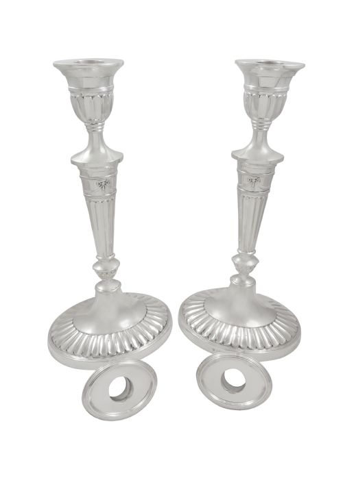 fig 1. Pair of Antique Edwardian Sterling Silver 11 1/2