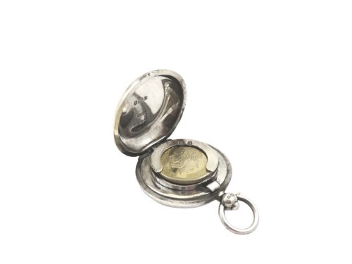 fig 1. Antique George V Sterling Silver Sovereign Case 1912