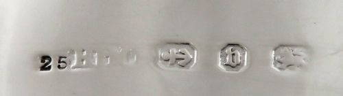 fig 1. Antique Victorian Sterling Silver Trinket Box 1895