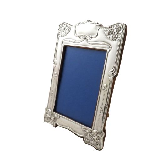 Antique Art Nouveau Sterling Silver Photo Frame 1902