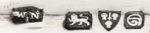 fig 1. Antique Art Nouveau Sterling Silver 8