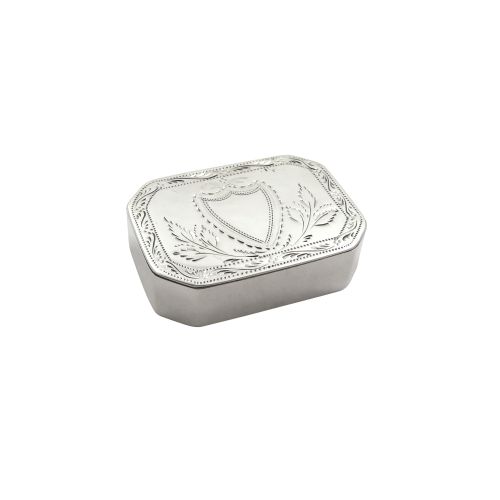 Antique Georgian Sterling Silver Patch Box 1800