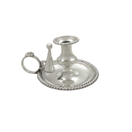Antique Edwardian Sterling Silver Chamberstick 1901