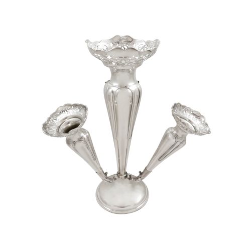 Antique George V Sterling Silver 10 1/2" Epergne / Flower Vase 1912