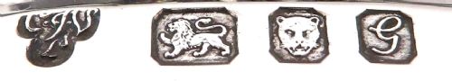 fig 1. Pair of Vintage Silver Wine / Champagne Coasters - Prince of Wales Feathers