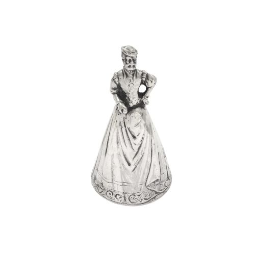 Antique Edwardian Sterling Silver Novelty Figural Bell 1901