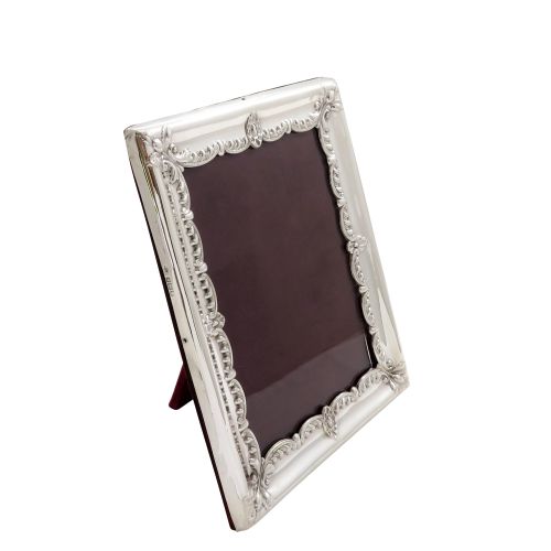 Antique Edwardian Sterling Silver 7" Photo Frame 1902