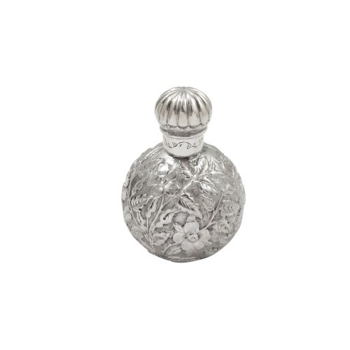 Antique Victorian Sterling Silver Perfume / Scent Bottle 1887
